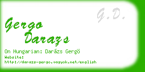 gergo darazs business card